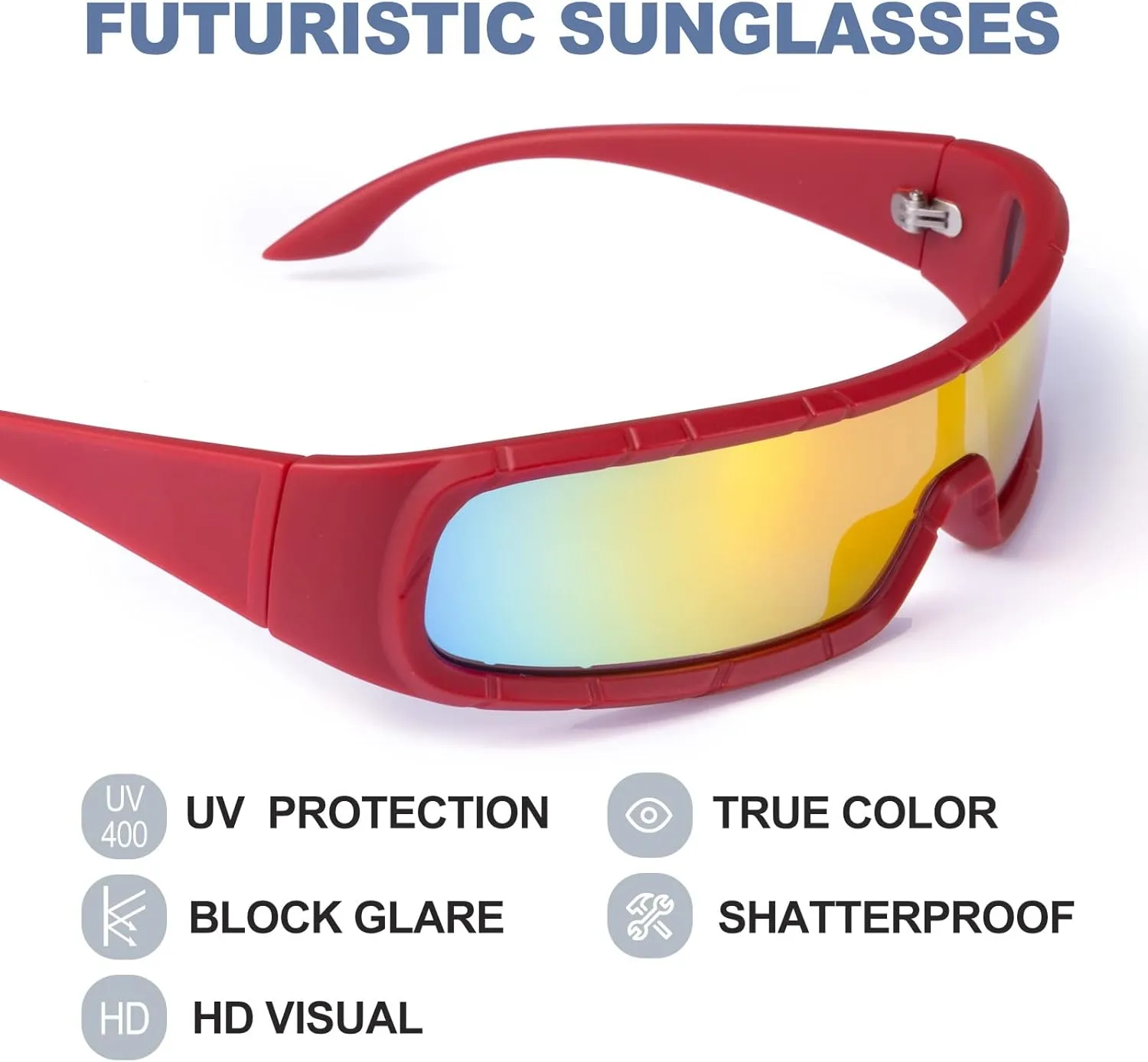 Sunglasses for Women Men Trendy Shades Y2K Glasses UV400 Protection
