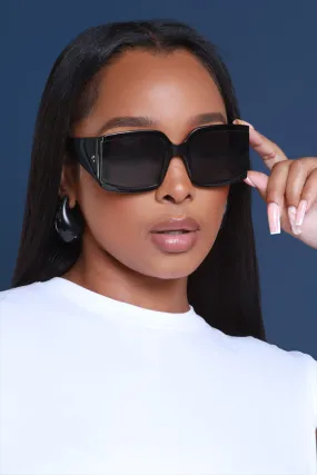 Supernova Oversized Trendy Sunglasses - Black