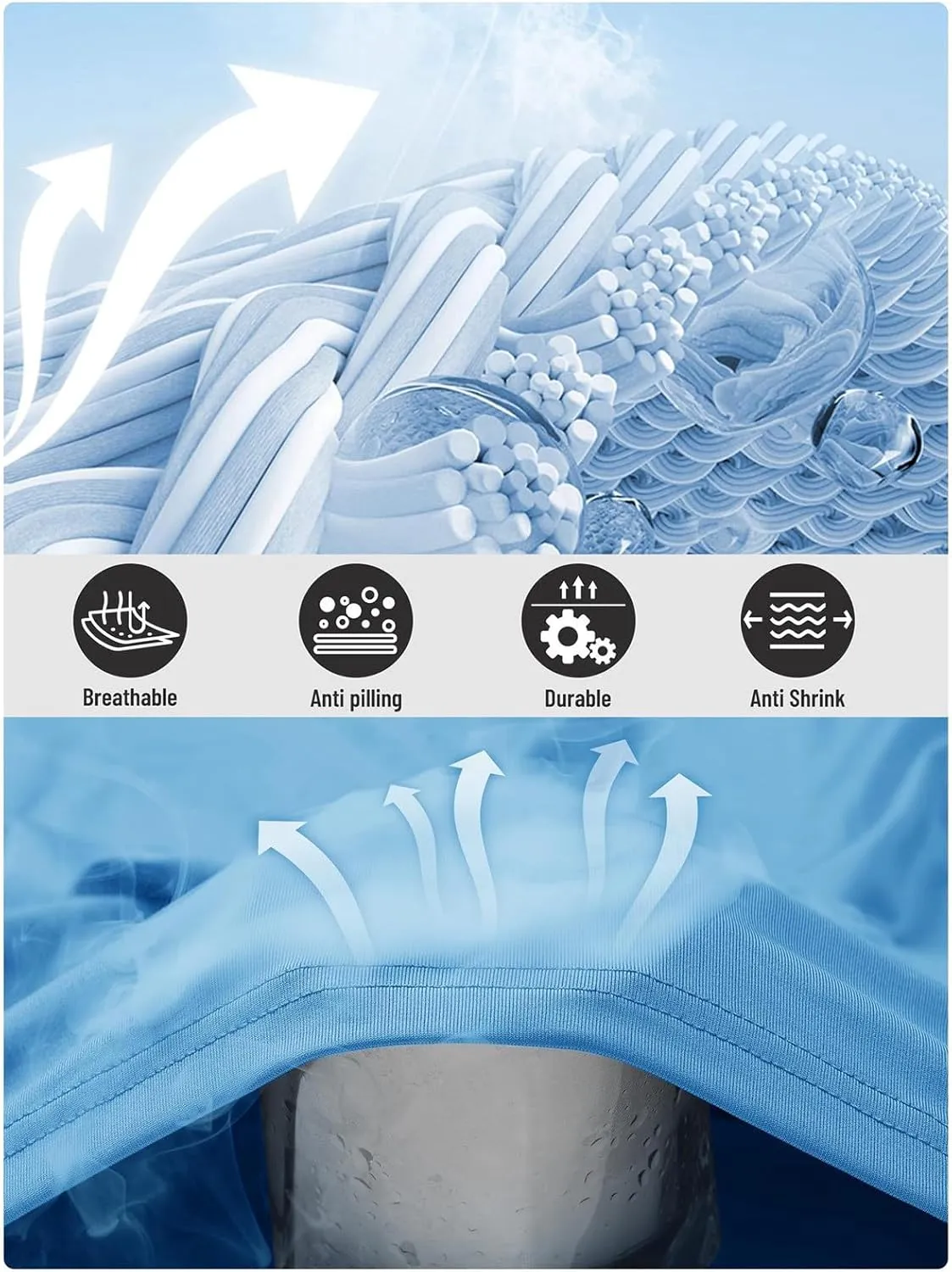Swim Shirts Short Sleeve Tops for Men Sun Protection UPF 50  Fishing Rash Guard UV Gym Workout Tee for Running Outdoor