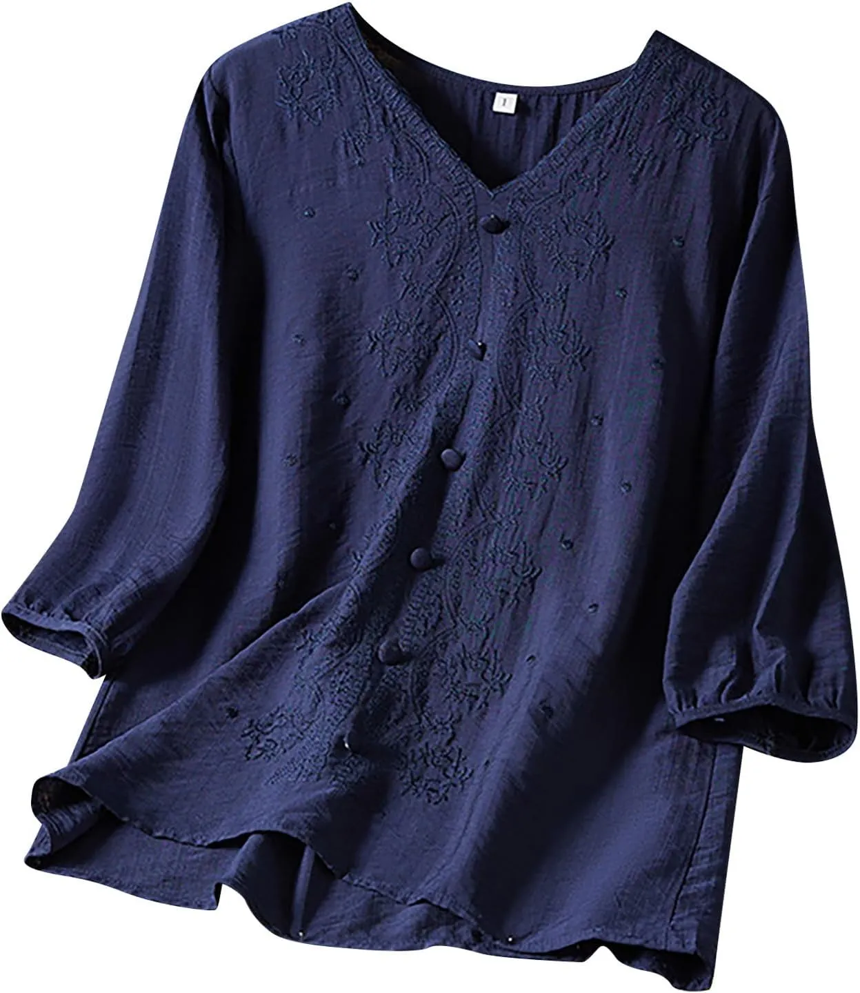 Swimsuit Coverup for Women 2025 Trendy V Neck Roll up Sleeve Tops Boho Button down Blouses Beach Swimsuit Coverup
