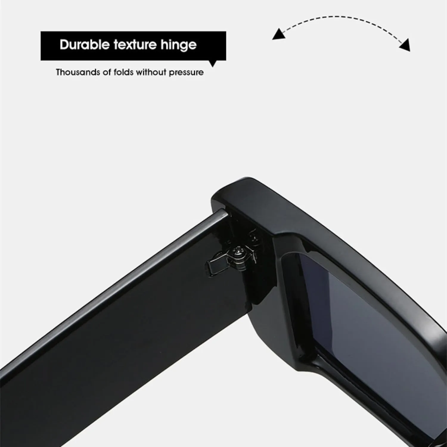 Trendy Vintage Men Women Fashion Wide Legs Shades Eyewear Rectangle Gradient Sun Glasses