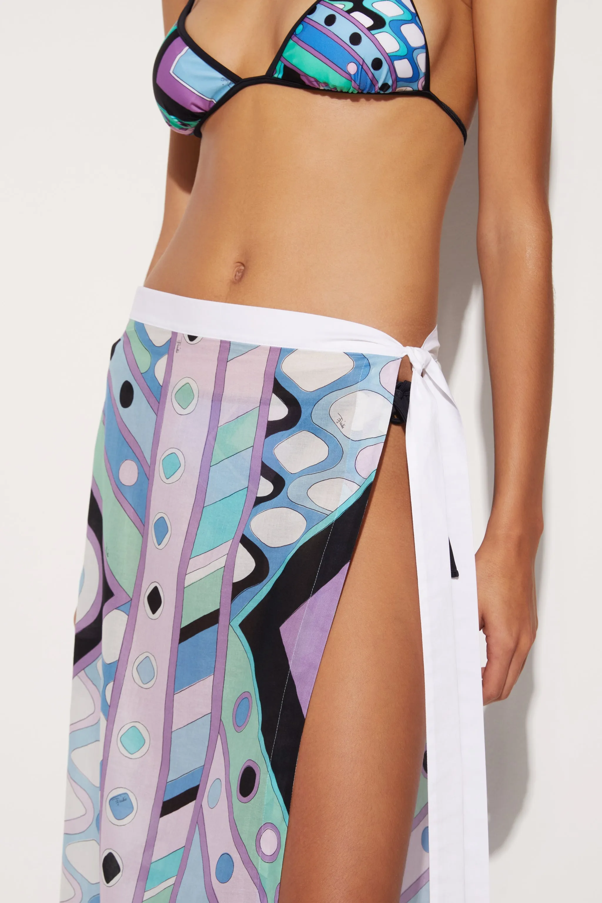 Vivara-Print Cotton Long Skirt