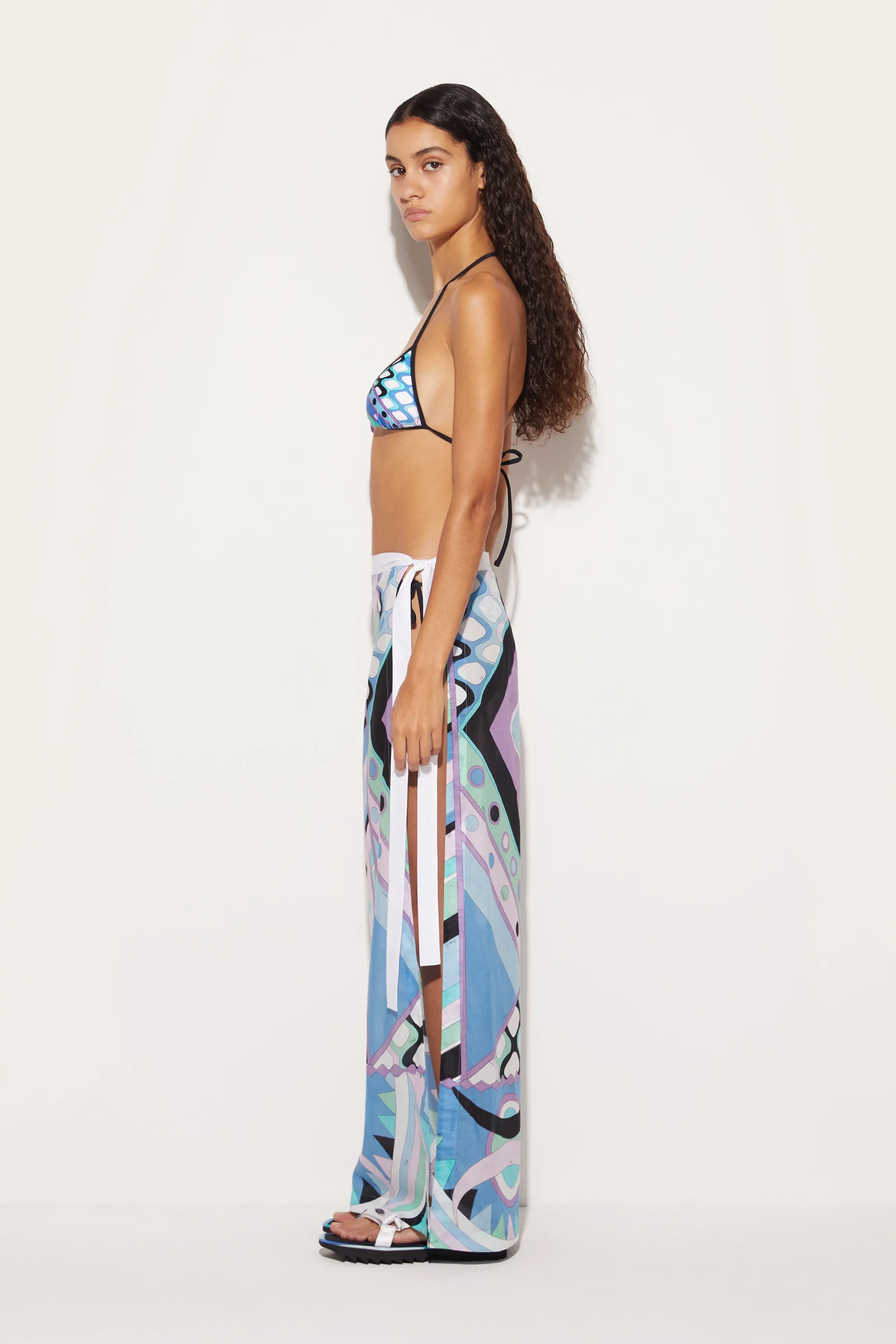 Vivara-Print Cotton Long Skirt