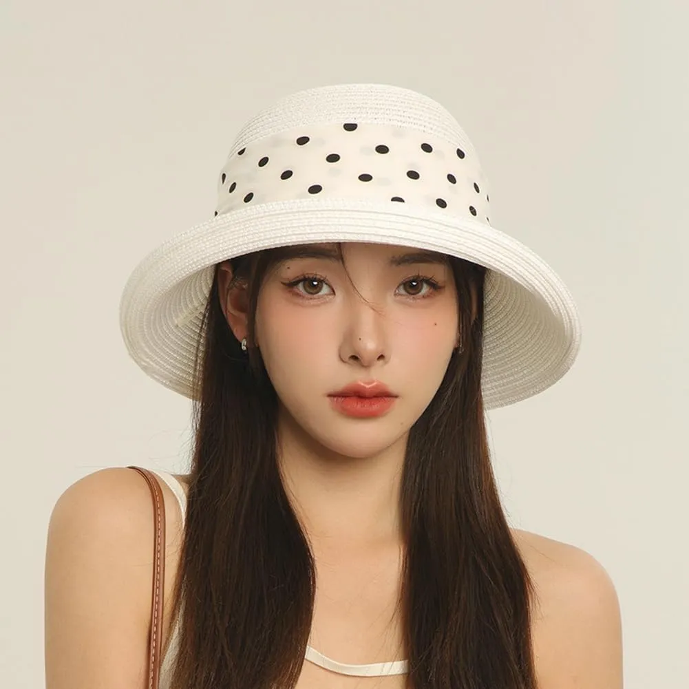 Wide Brim Visor Hats for Women Breathable Sun Hat Elegant Bow Hat Summer Straw Hat Beach Hats for Women Vacation Travel Hat