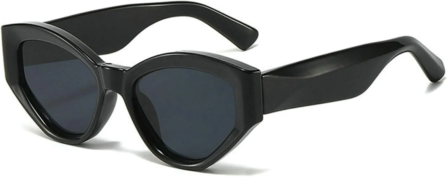 willochra Retro Vintage Narrow Cat Eye Sunglasses for Women Men 90s Small Chic Style Trendy Sunnies UV400 Protection