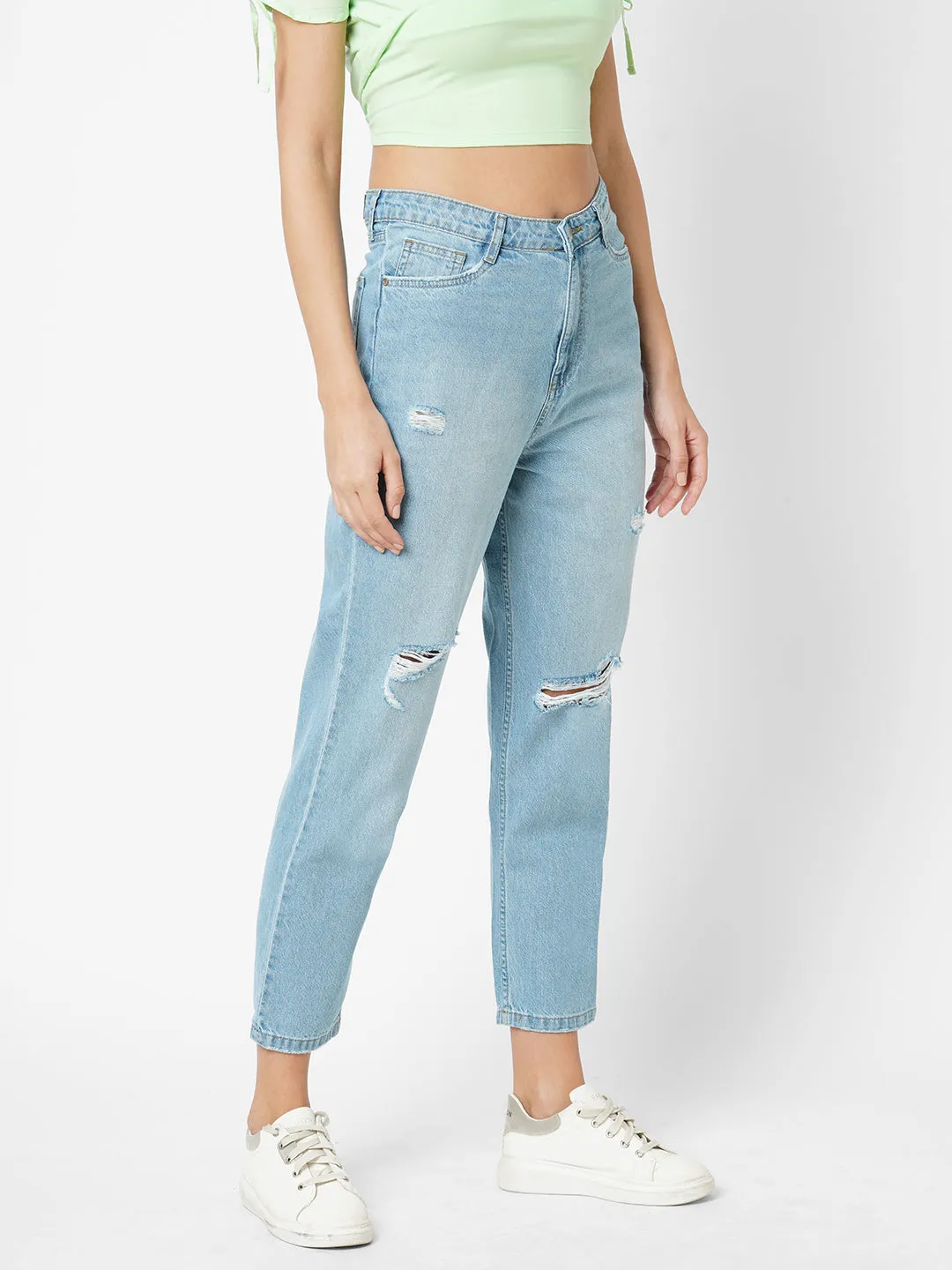 Women High-Rise Mom Fit Jeans