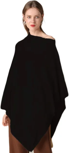 Women's Knitted Scarf Poncho Sweater with Buttons Winter Warm Open Front Poncho light weight sweater wrap poncho cape