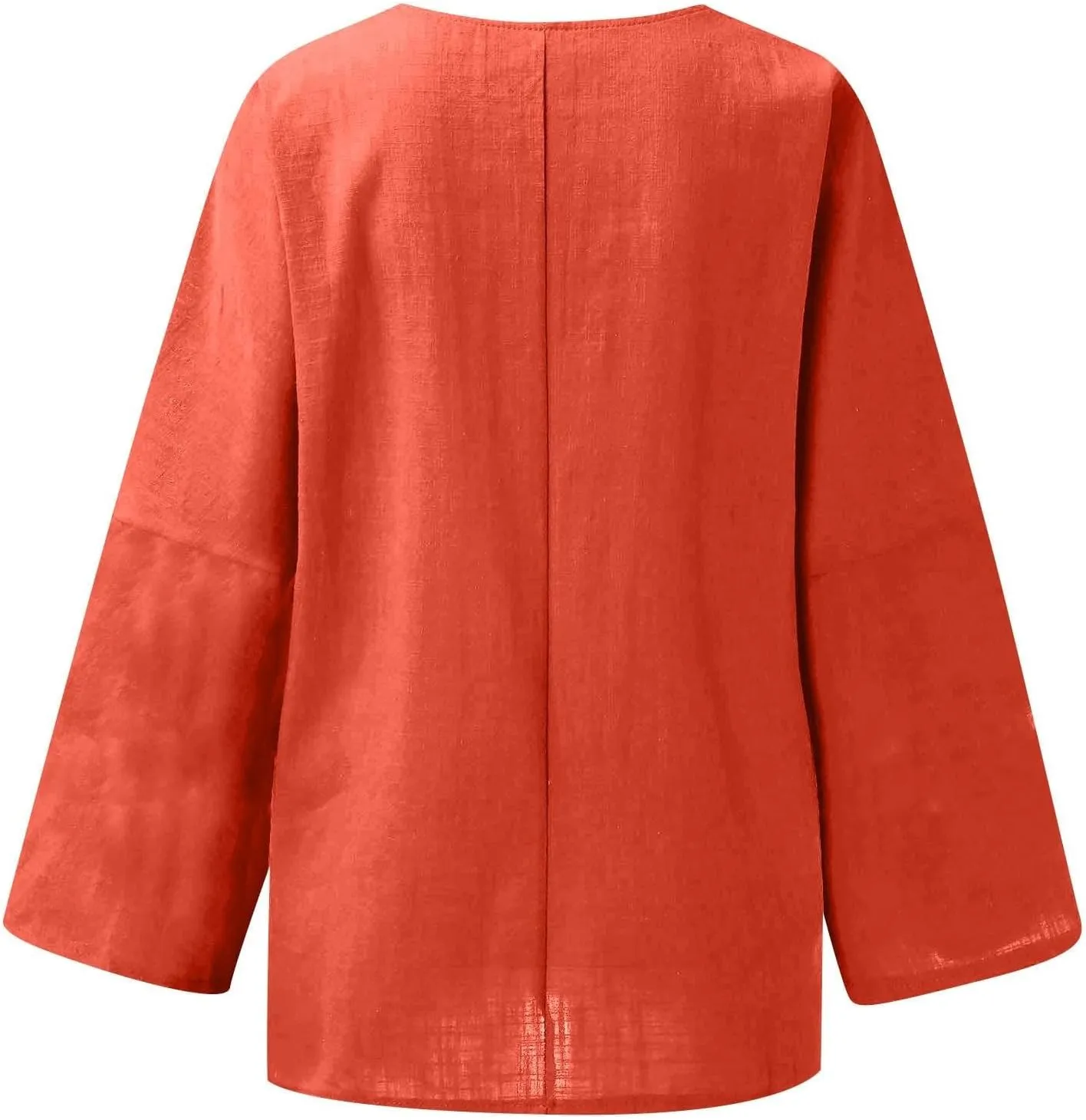 Women's Linen Short Sleeve Top - Breathable Summer Shirt for Women, Soft & Lightweight, Versatile Casual Beach Tee