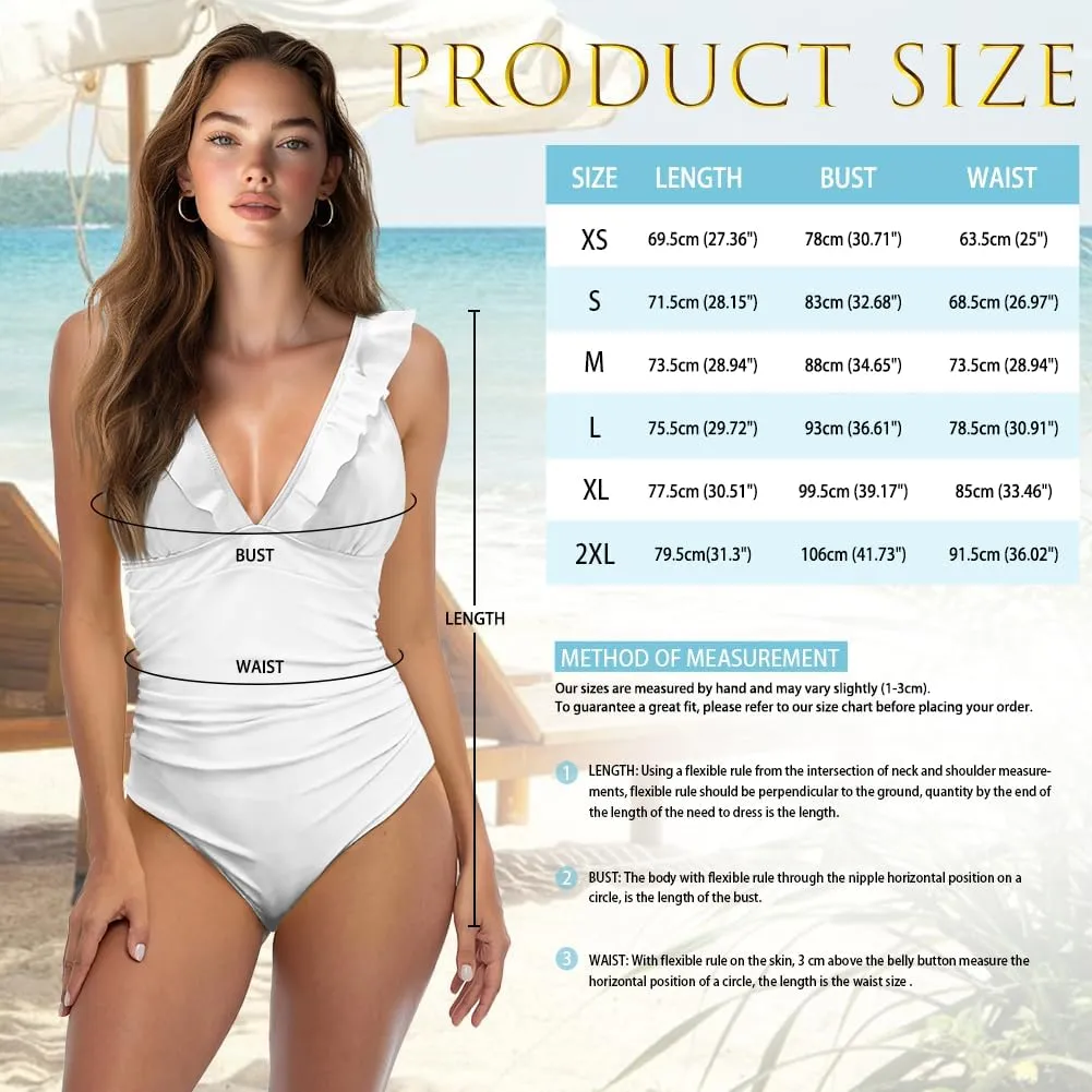 Womens One Piece Bathing Suits with Sarong Coverups Sheer Bikini Cover up Lace Up Swimsuits High Waist Swimwear