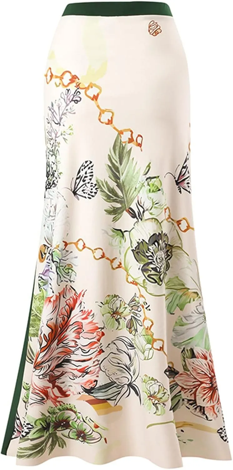 Womens One Piece Swimsuit with Beach Cover Up Wrap Skirt Sarong Retro Floral Print Bikini Set Two Piece Bathing Suit