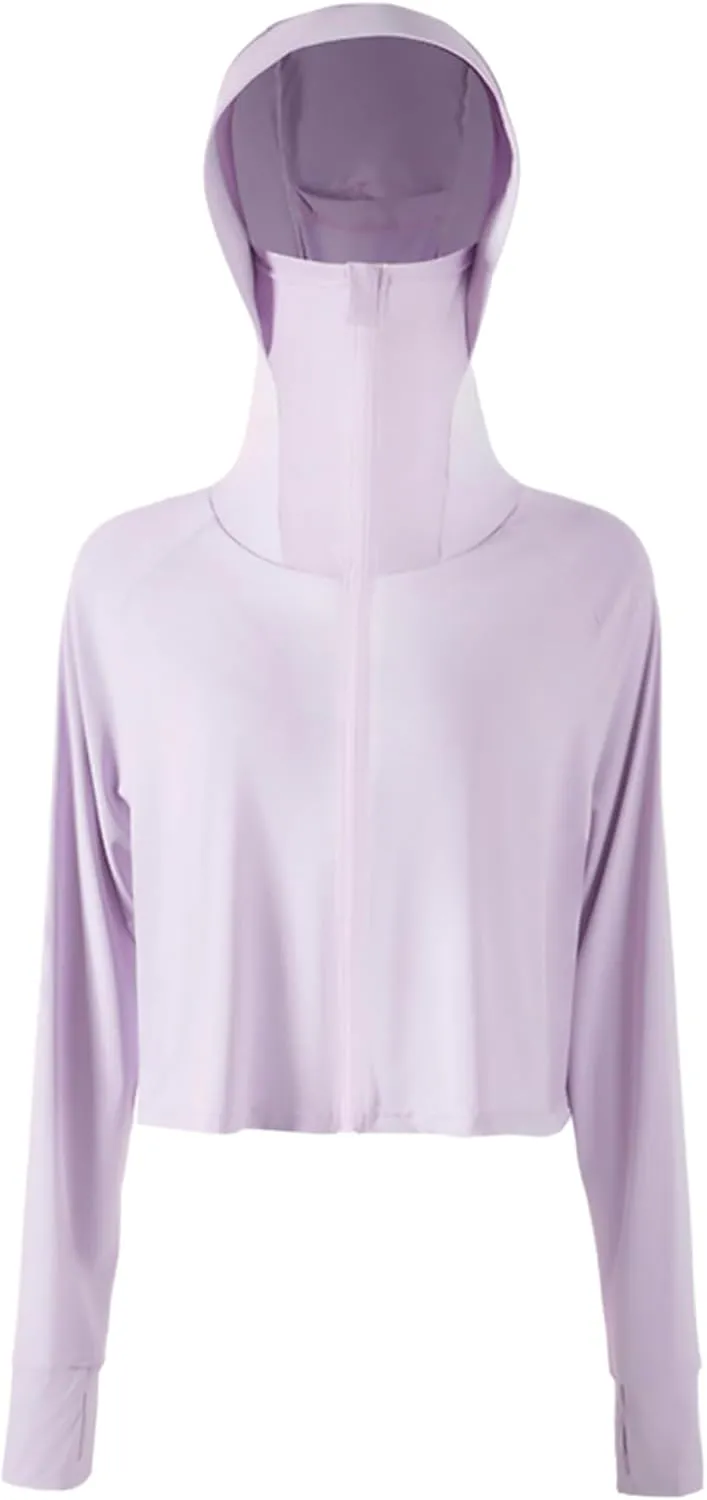 Womens Summer Clothes Swimsuit Coverup Lightweight Sun Protection Shirts Breathable Running Outdoor Cropped Jacket