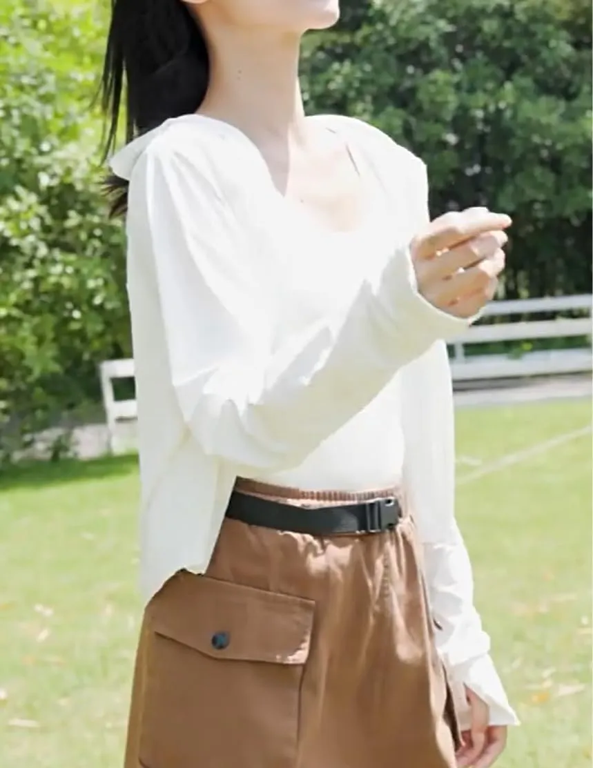 Womens Summer Clothes Swimsuit Coverup Lightweight Sun Protection Shirts Breathable Running Outdoor Cropped Jacket
