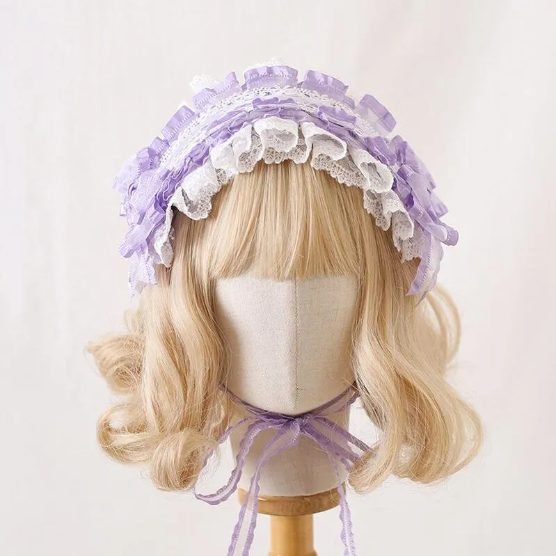 Xiaogui~Mood Limited~Elegant Lolita Headdress Bow Lace KC