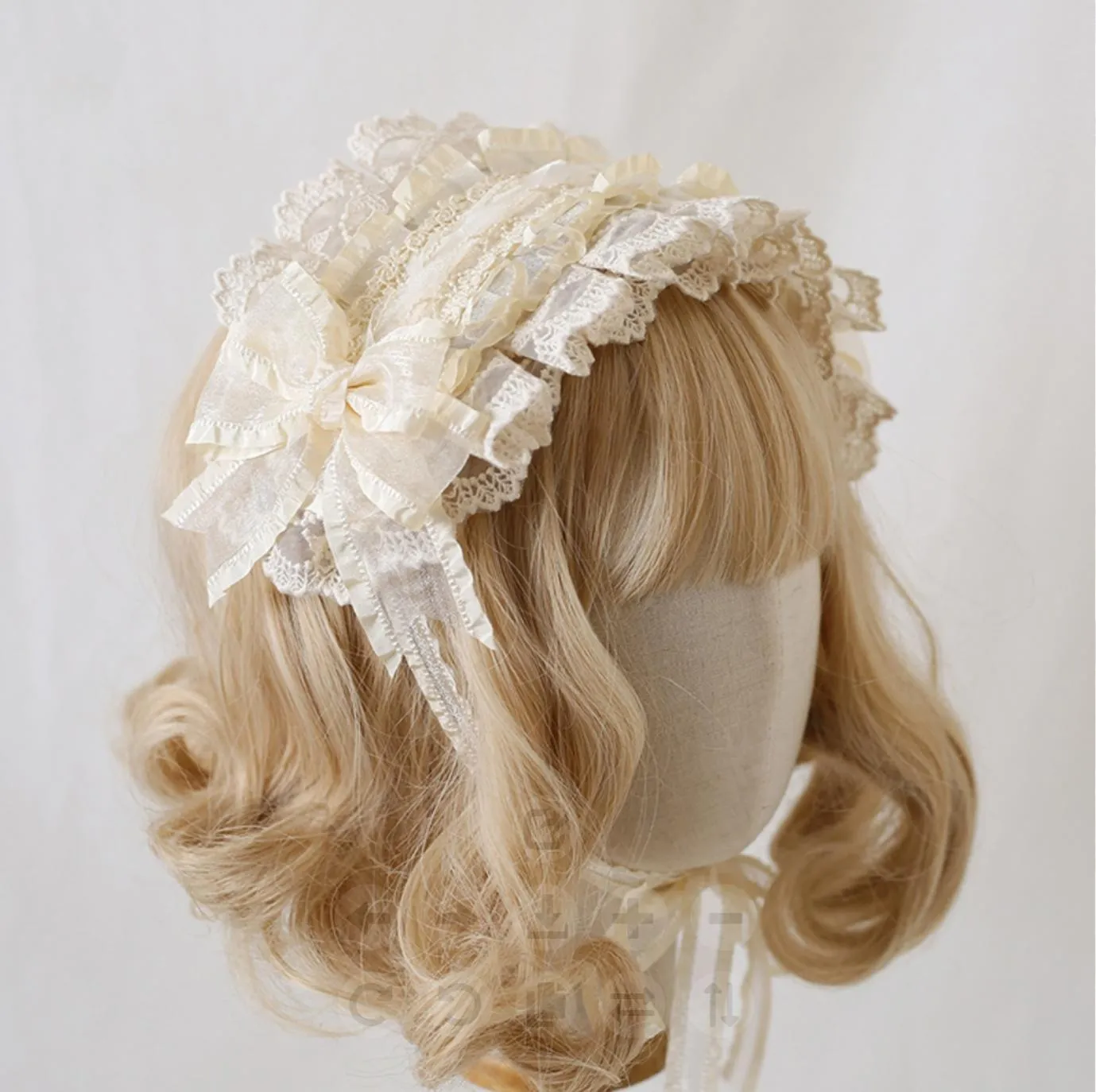 Xiaogui~Mood Limited~Elegant Lolita Headdress Bow Lace KC