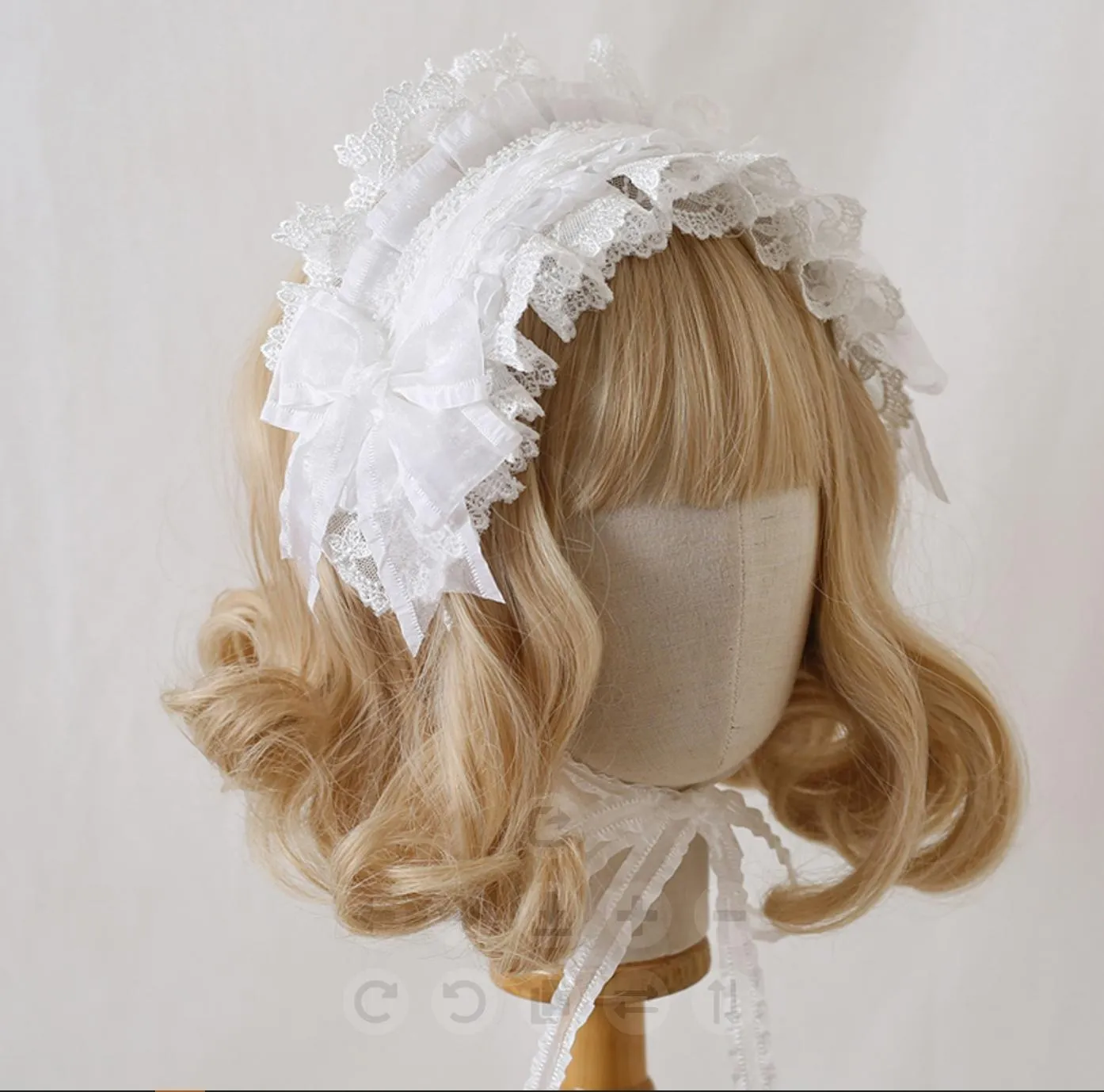 Xiaogui~Mood Limited~Elegant Lolita Headdress Bow Lace KC